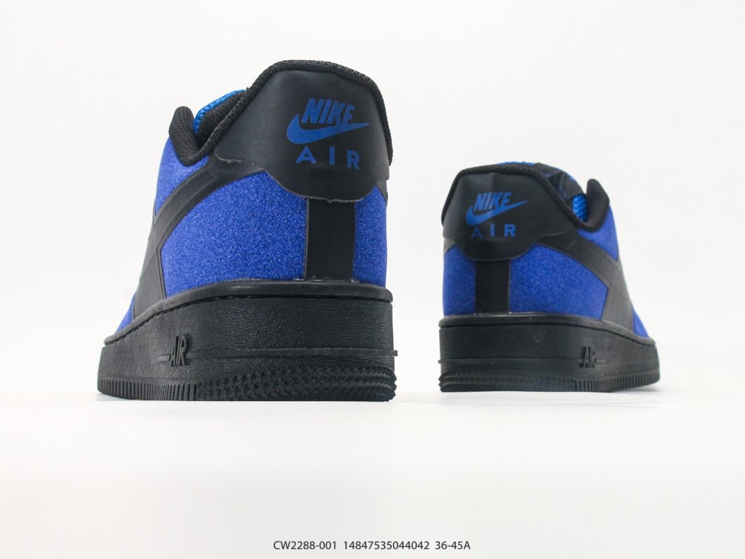Nike Air Force 1 Low Black Royal Blue UA Replica view