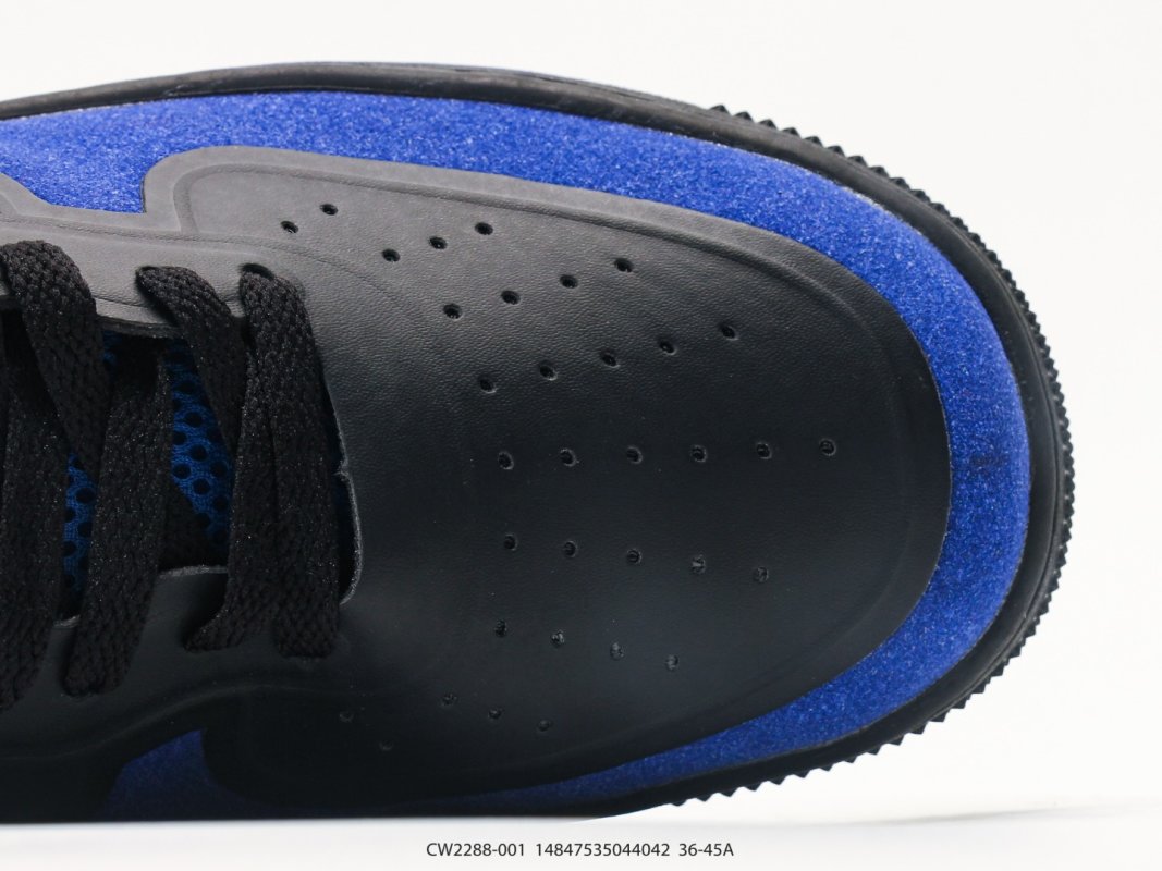 Nike Air Force 1 Low Black Royal Blue UA Replica view
