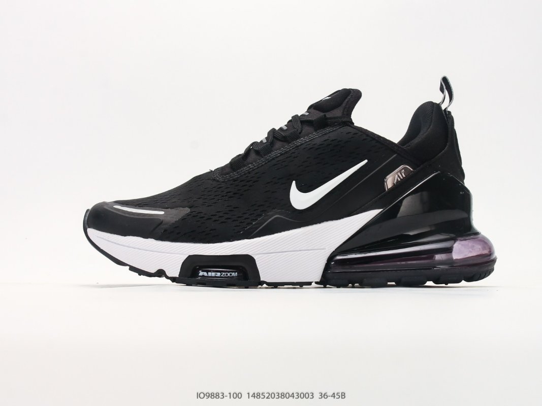 Nike Air Max 270 Flyknit Black White UA Replica