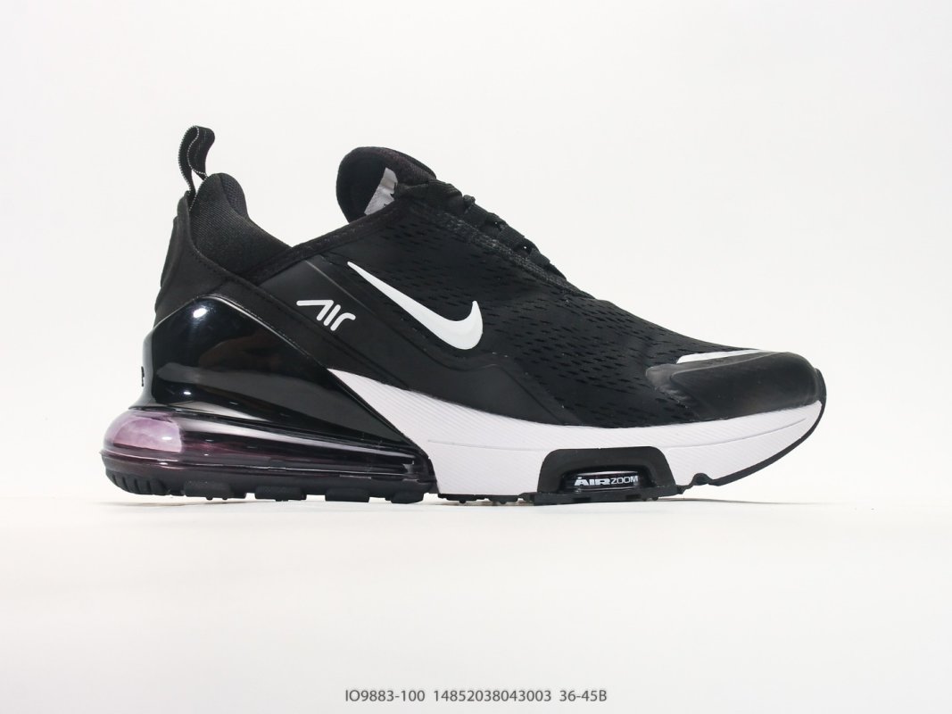 Nike Air Max 270 Flyknit Black White UA Replica view