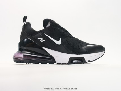 Nike Air Max 270 Flyknit Black White UA Replica view 2