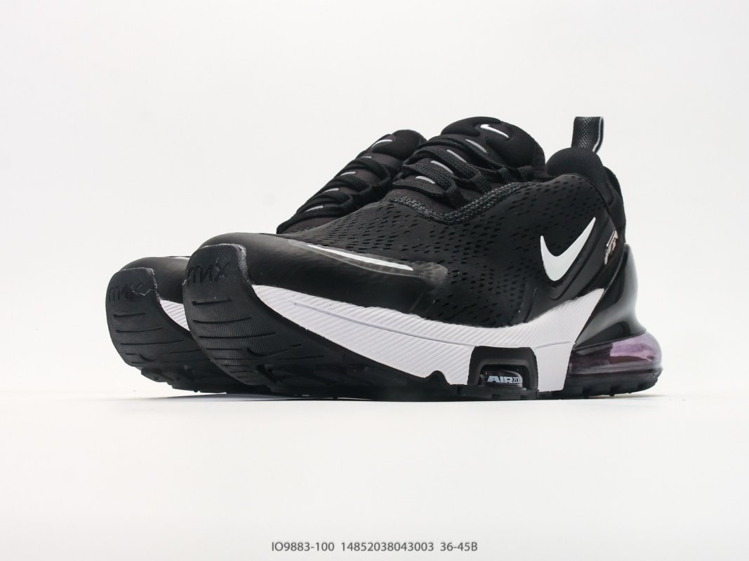 Nike Air Max 270 Flyknit Black White UA Replica view