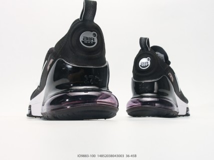 Nike Air Max 270 Flyknit Black White UA Replica view 6