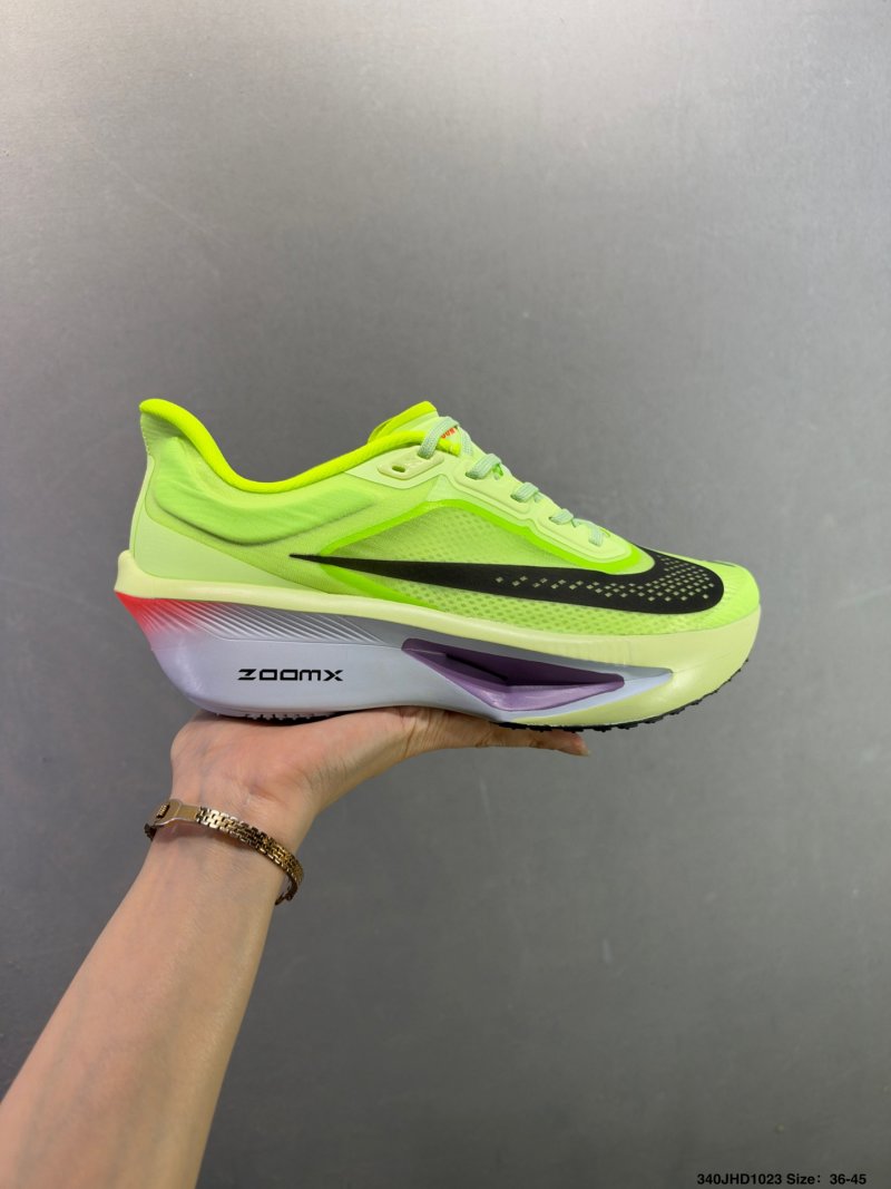 Nike ZoomX Invincible Run Flyknit 6 Volt Black White view