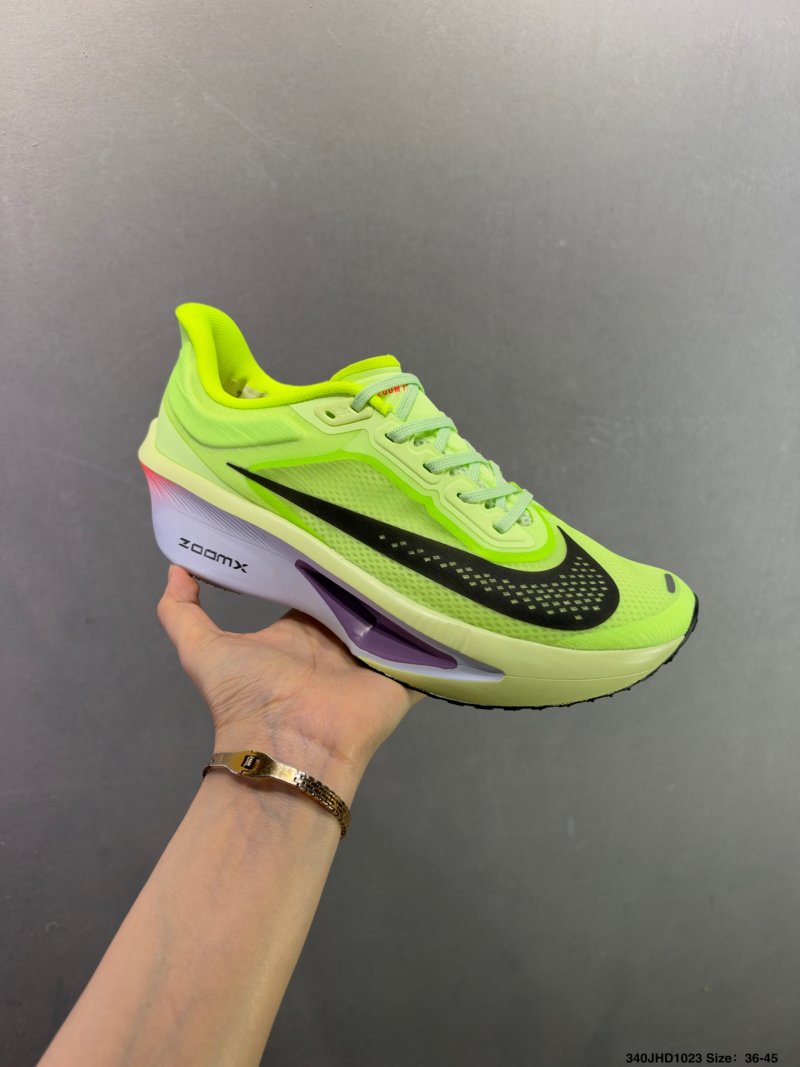 Nike ZoomX Invincible Run Flyknit 6 Volt Black White view