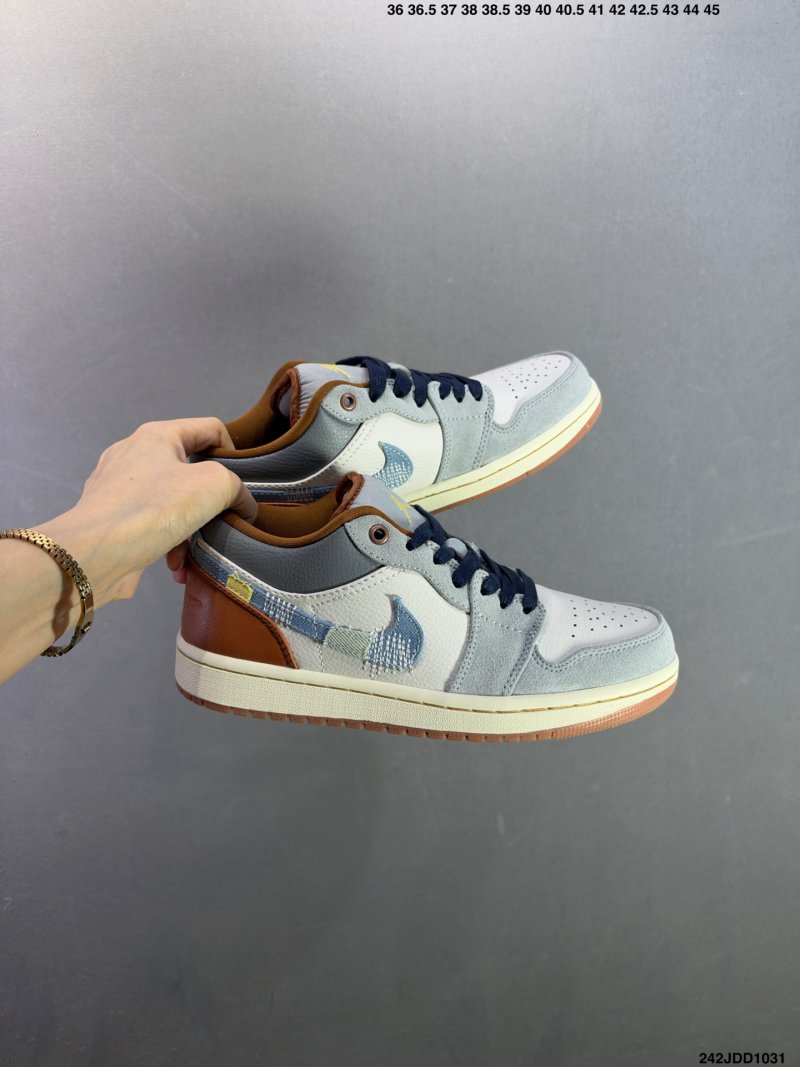 Jordan Air Jordan 1 Low Retro White Navy Rust UA Replica view