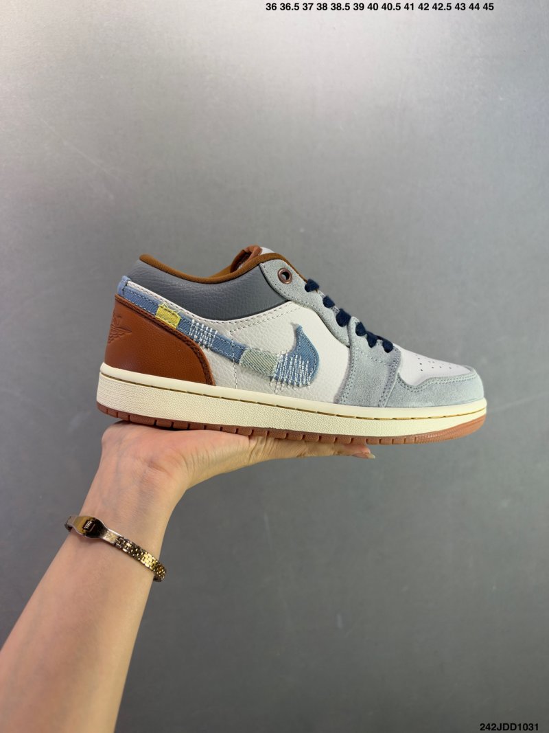 Jordan Air Jordan 1 Low Retro White Navy Rust UA Replica view