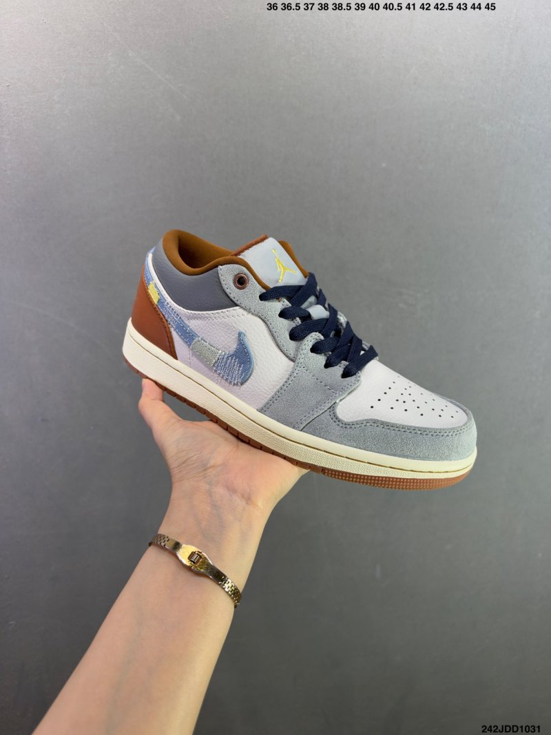 Jordan Air Jordan 1 Low Retro White Navy Rust UA Replica view