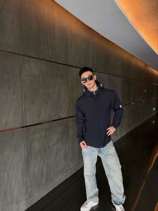 New Balance Navy Windbreaker Jacket view 2