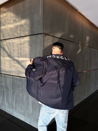 New Balance Navy Windbreaker Jacket view 3
