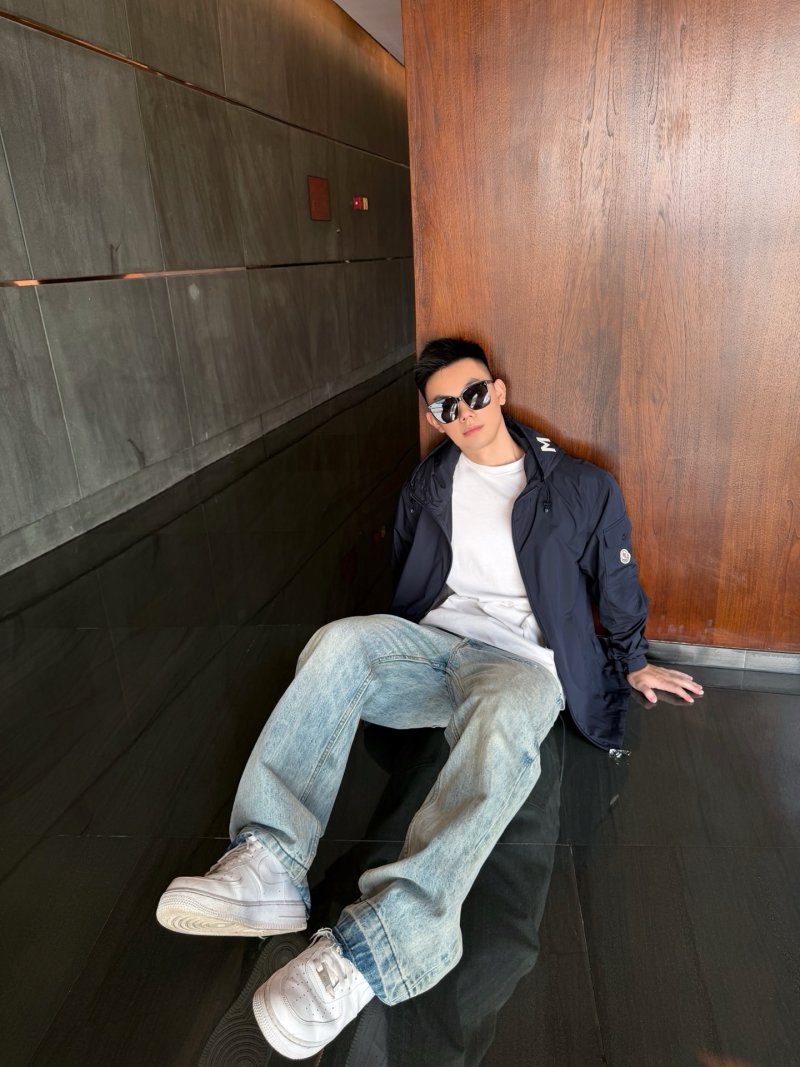 New Balance Navy Windbreaker Jacket view