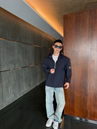 New Balance Navy Windbreaker Jacket view 8