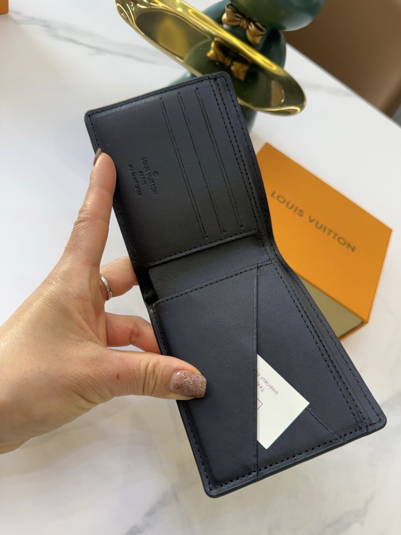 Louis Vuitton Monogram Black Leather Bifold Wallet view