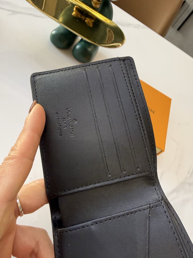 Louis Vuitton Monogram Black Leather Bifold Wallet view