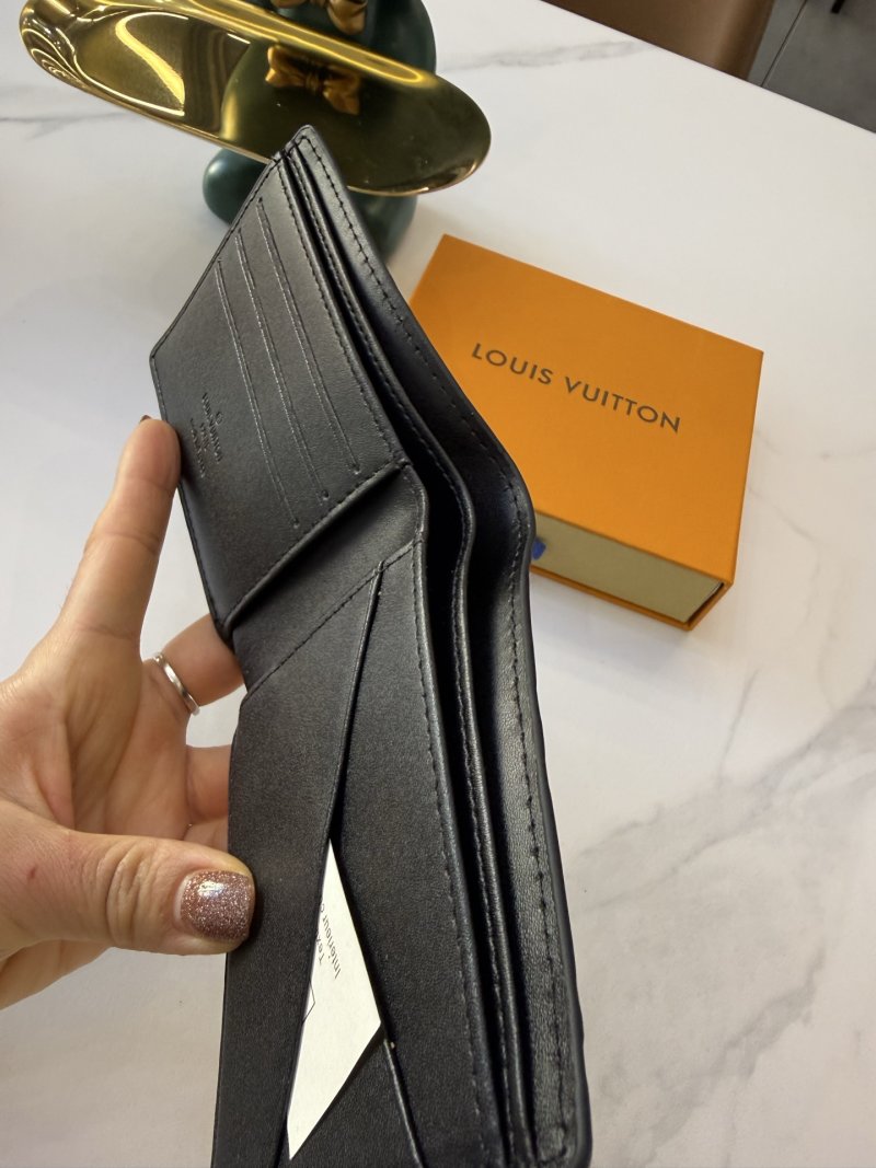 Louis Vuitton Monogram Black Leather Bifold Wallet view