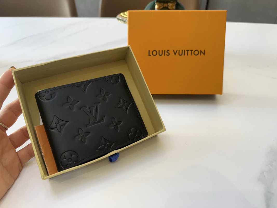 Louis Vuitton Monogram Black Leather Bifold Wallet view
