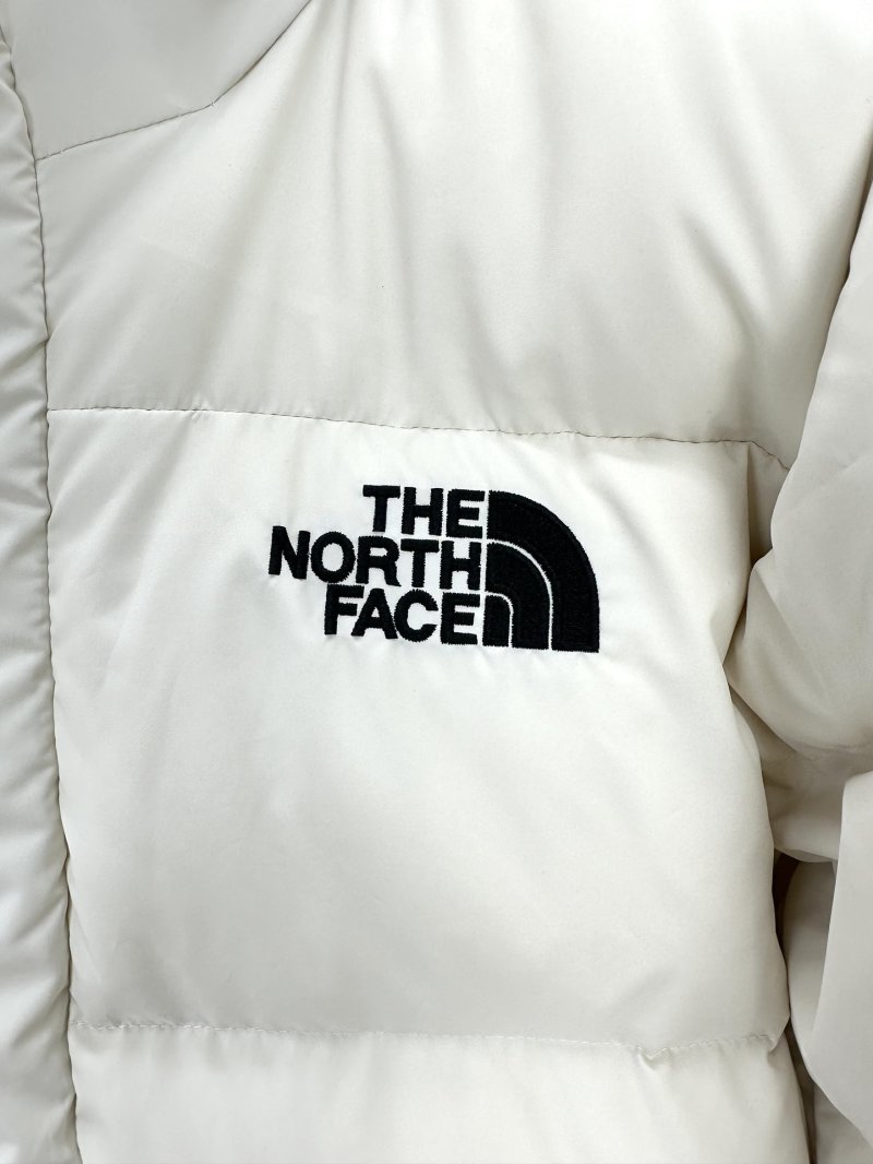 The North Face Nuptse Long Down Puffer Jacket Cream view