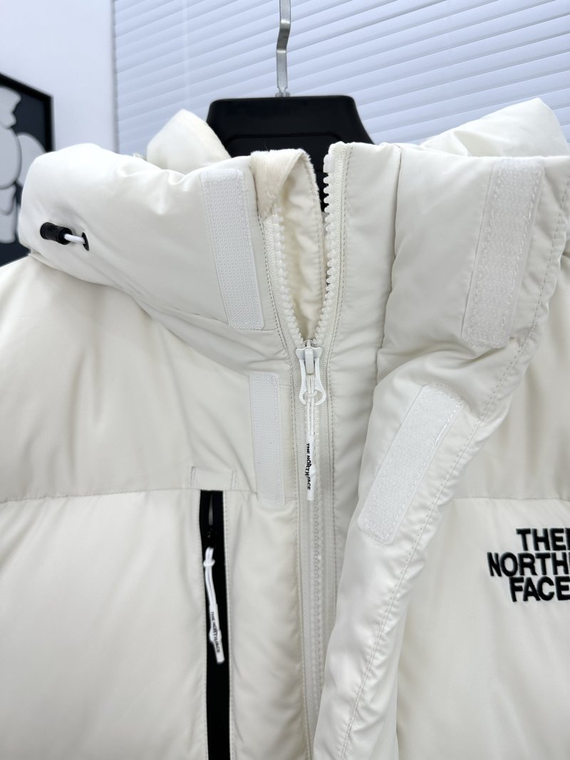 The North Face Nuptse Long Down Puffer Jacket Cream view