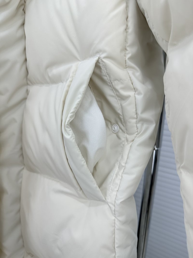 The North Face Nuptse Long Down Puffer Jacket Cream view