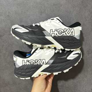HOKA Speedgoat 7 Black White Low-Top Trail Running Shoe
