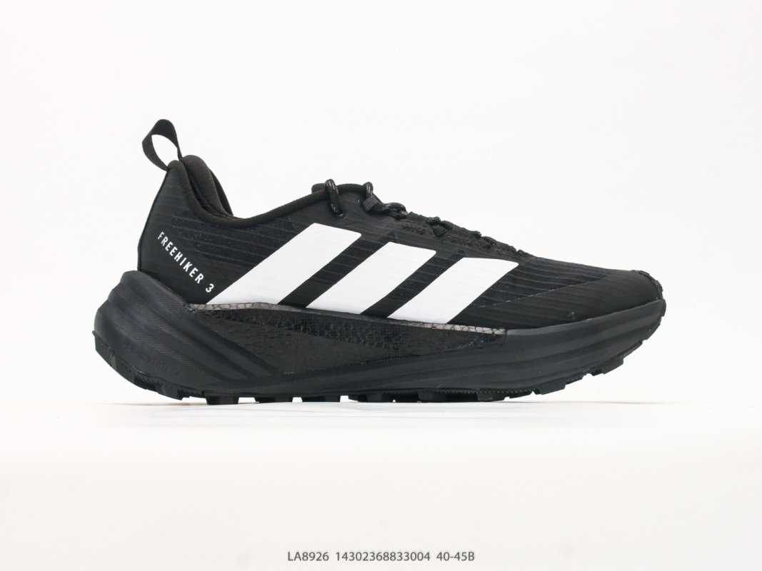 Adidas Terrex Freehiker 3 Low GTX Black White Hiking Shoe view