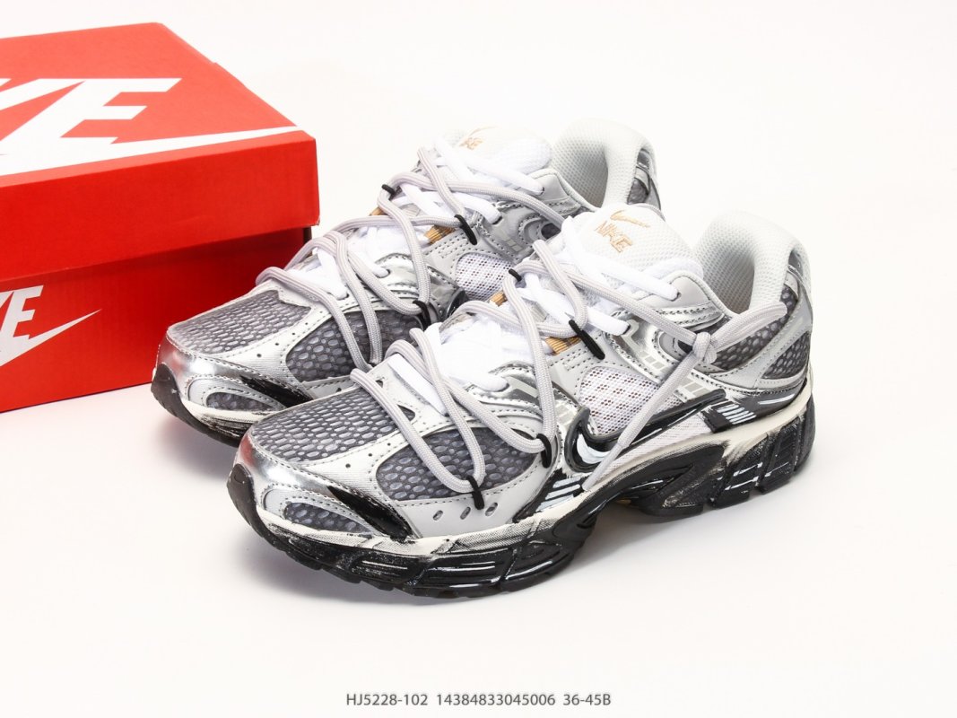 Nike V2K Run White Black Chunky Sneaker Replica view