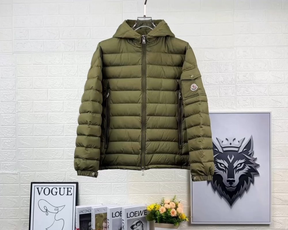 Moncler Galion Puffer Jacket Olive Green