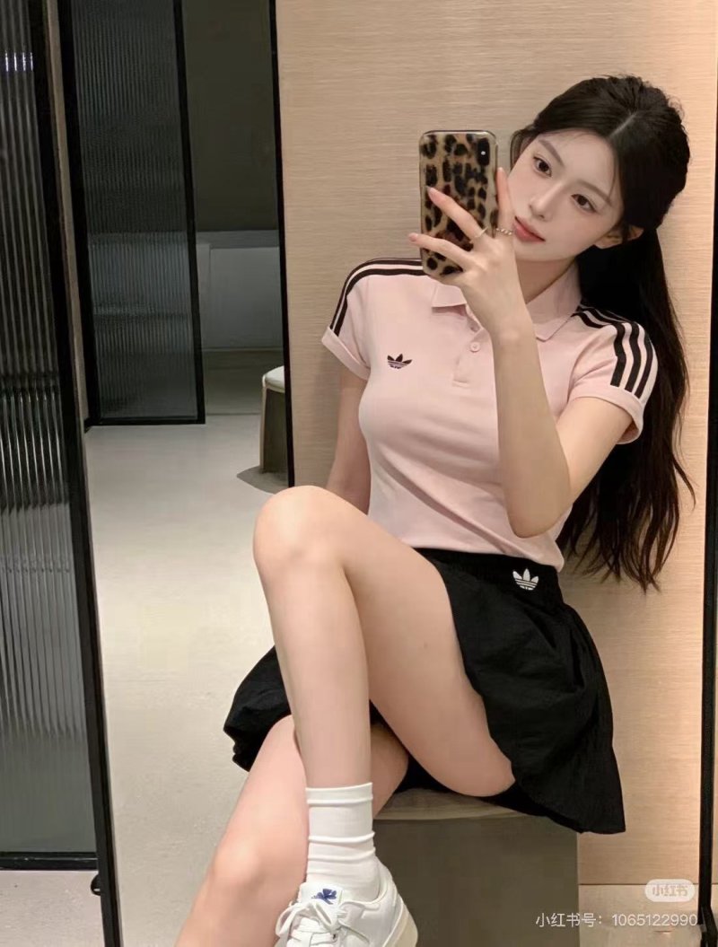 Adidas Women's Trefoil Polo Pink Cloud White view
