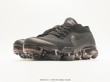 Nike Air VaporMax Flyknit Black UA Replica Sneaker view 5
