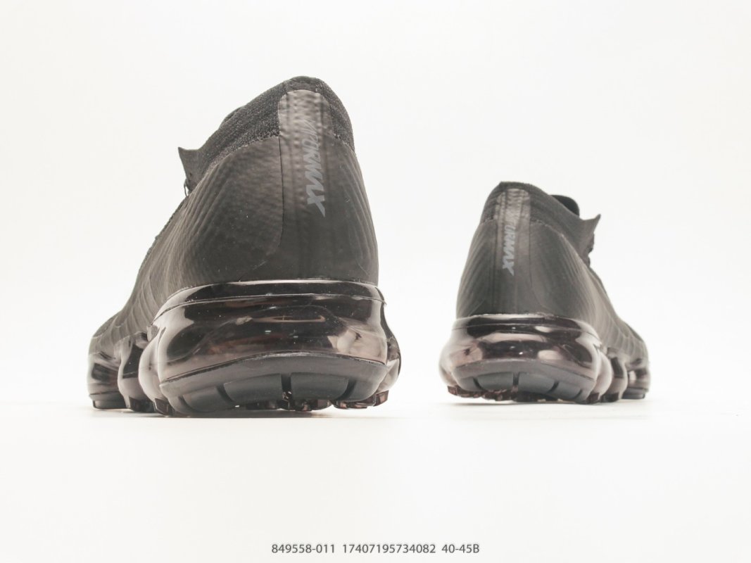 Nike Air VaporMax Flyknit Black UA Replica Sneaker view