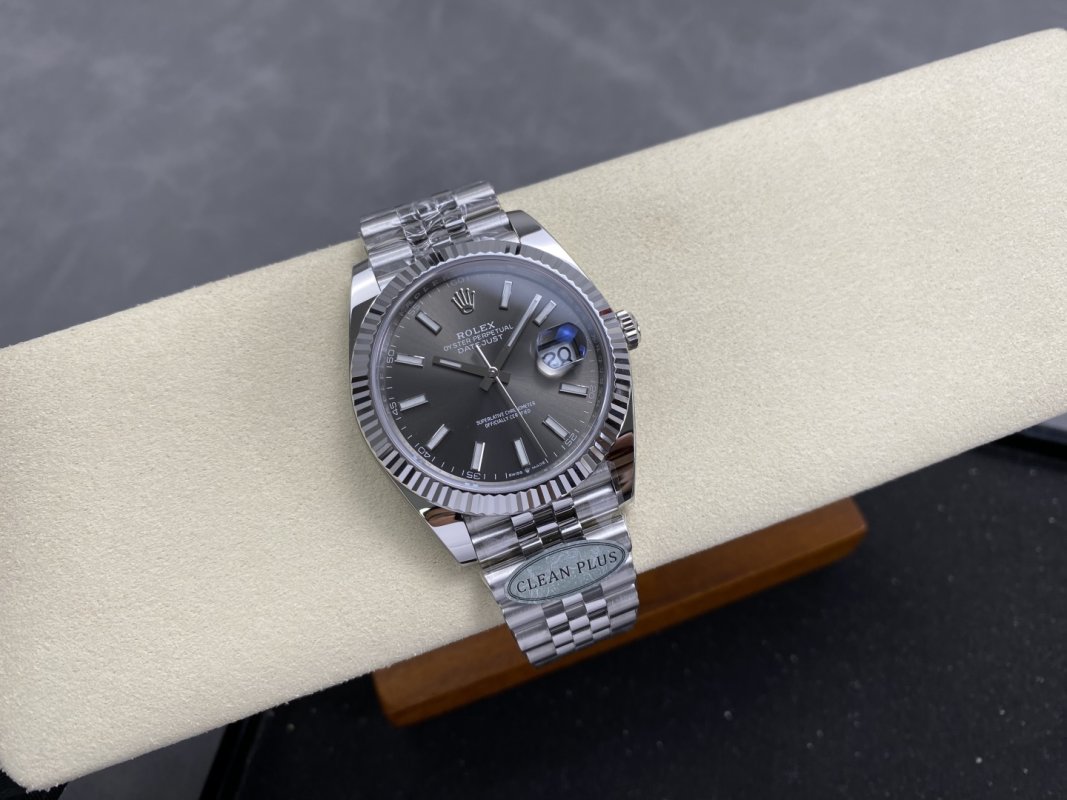 Rolex Datejust 41mm Black Dial Steel Watch UA Rep view
