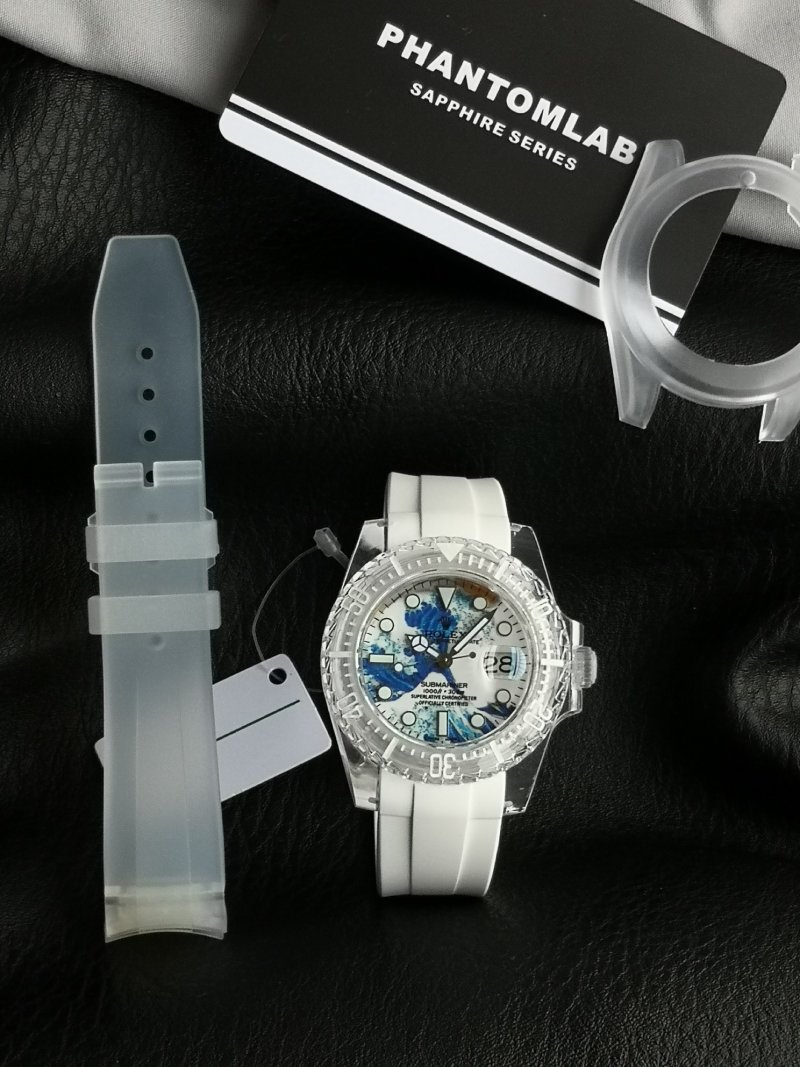 Rolex Submariner PhantomLab Sapphire Crystal Blue Dial White 40mm UA Rep