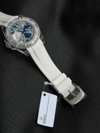 Rolex Submariner PhantomLab Sapphire Crystal Blue Dial White 40mm UA Rep view 8