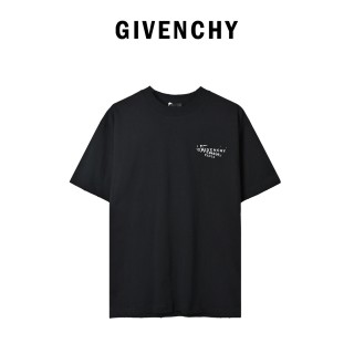 Givenchy Distressed Logo Print Black T-Shirt