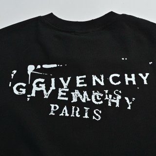 Givenchy Distressed Logo Print Black T-Shirt view 7