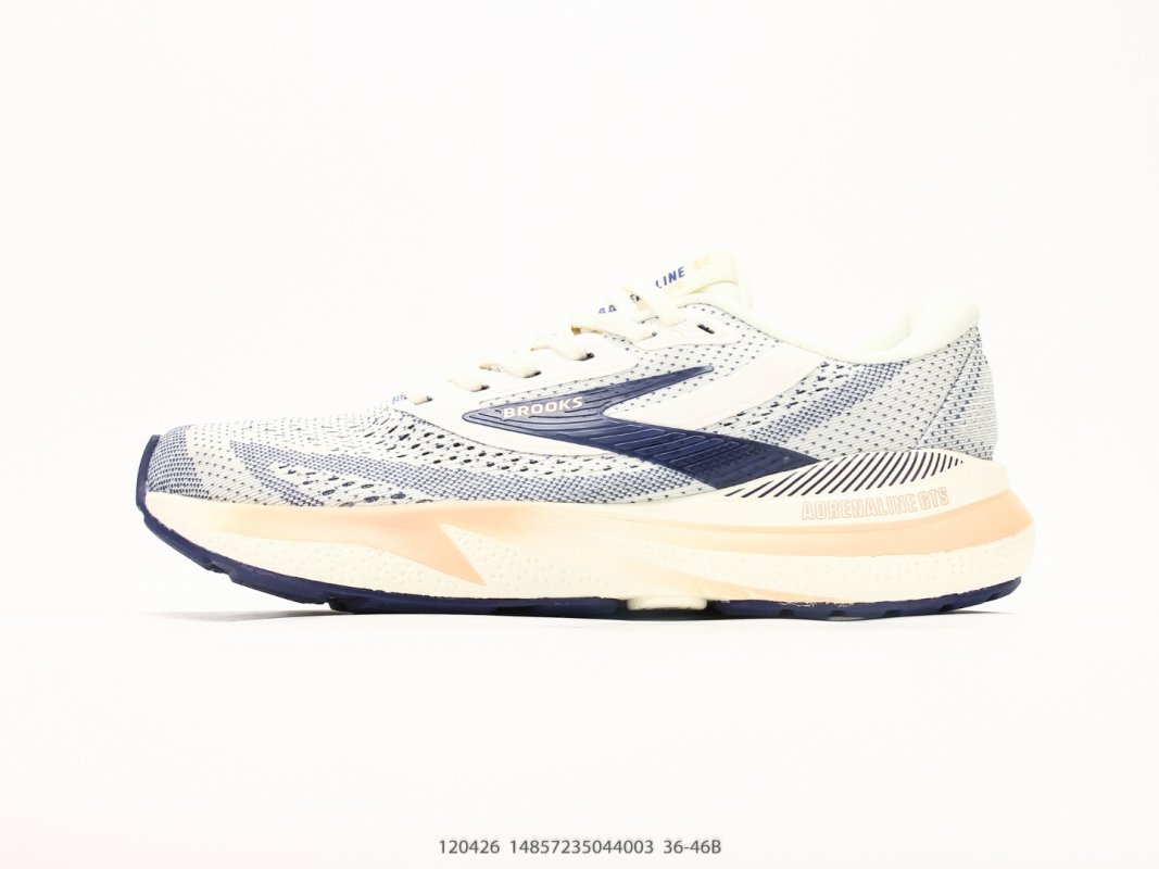 Brooks Adrenaline GTS 24 White Navy Running Shoe