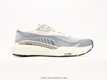 Brooks Adrenaline GTS 24 White Navy Running Shoe view 2