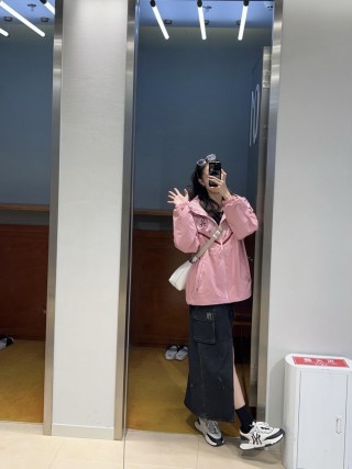 Nike Windrunner Pink Jacket UA Replica view 2