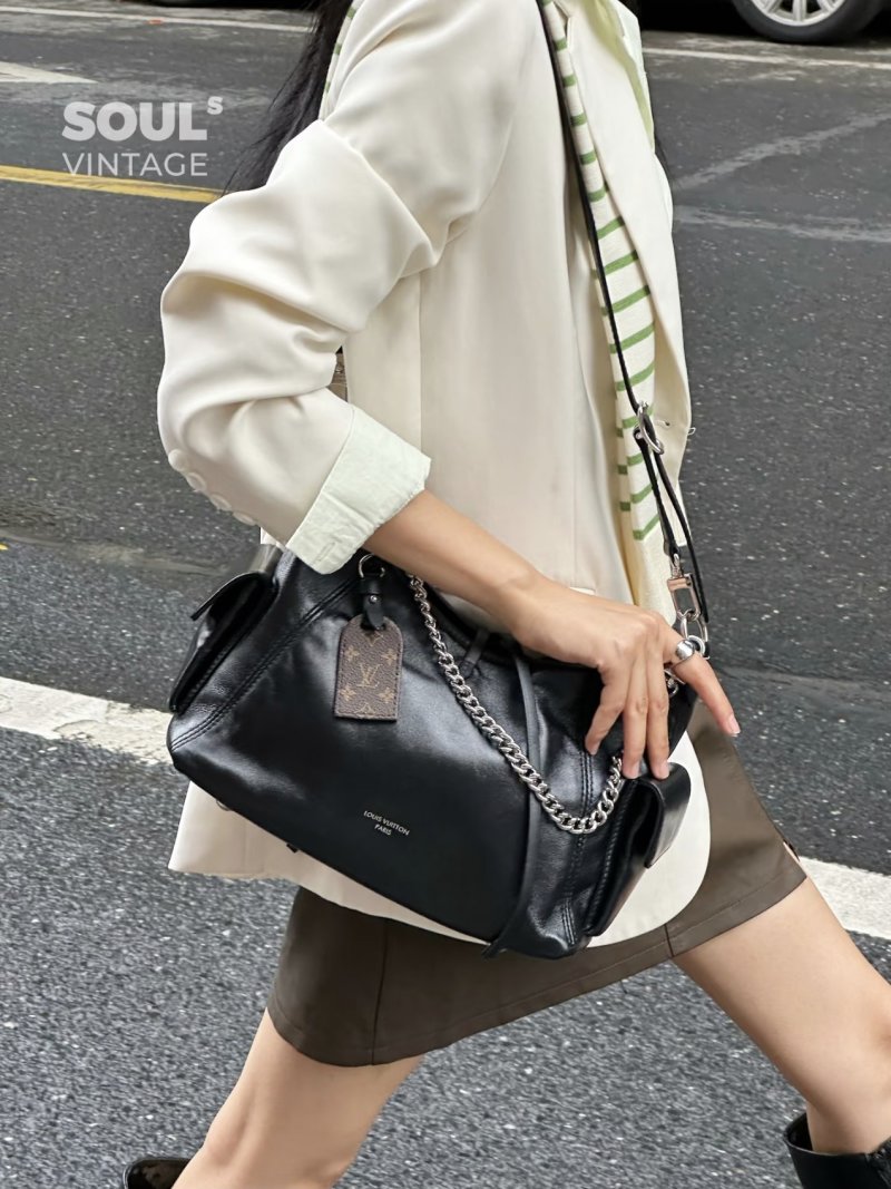 Louis Vuitton Carryall Black Tote Bag Replica view