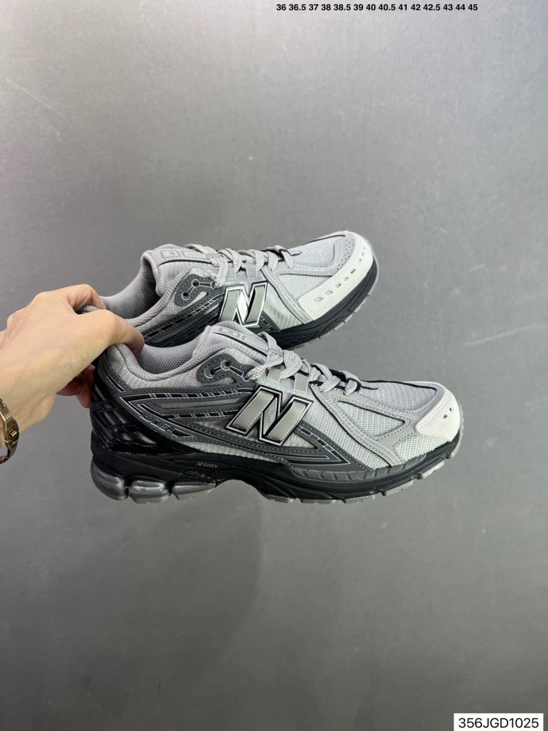 New Balance 1906A Grey Black Low-Top Deconstructed Running Shoe view