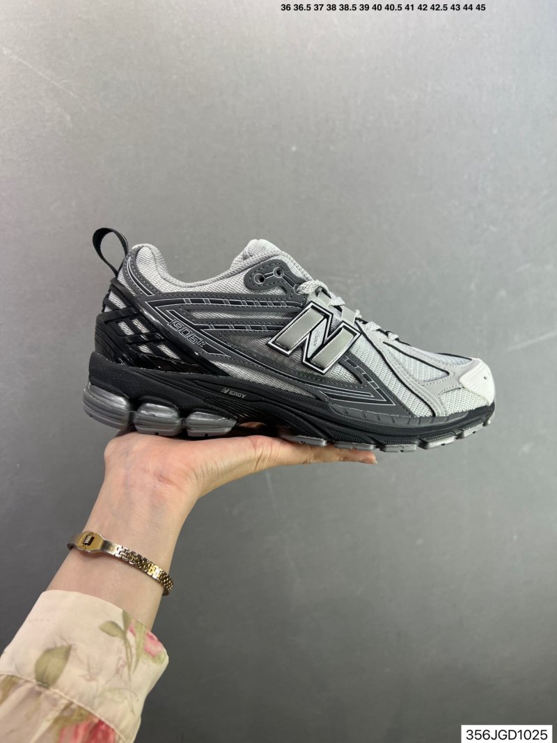 New Balance 1906A Grey Black Low-Top Deconstructed Running Shoe view