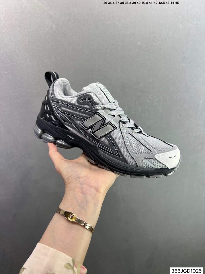 New Balance 1906A Grey Black Low-Top Deconstructed Running Shoe view