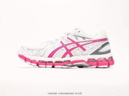 ASICS GEL-Kayano 20 White Pink Grey Running Shoe