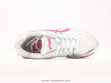 ASICS GEL-Kayano 20 White Pink Grey Running Shoe view 3