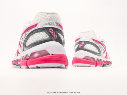ASICS GEL-Kayano 20 White Pink Grey Running Shoe view 6