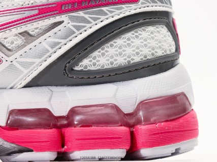 ASICS GEL-Kayano 20 White Pink Grey Running Shoe view 7
