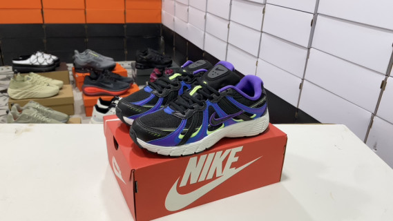 Nike P-6000 Black Purple Blue Low-Top Retro Running Shoe
