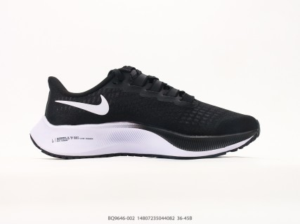 Nike Air Zoom Pegasus 37 Black White Running Shoe view 2