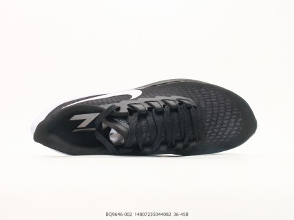 Nike Air Zoom Pegasus 37 Black White Running Shoe view 3