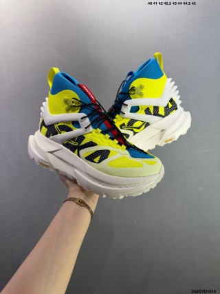 HOKA ONE ONE Mafate X Yellow Blue White Hiking Shoe